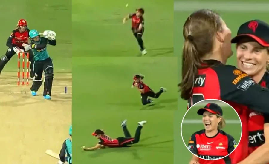 WBBL 2024 : Sophie Molineux pulls of a juggling catch to dismiss Lauren Winfield-Hill