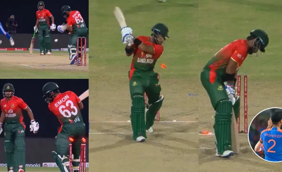 IND vs BAN : Arshdeep Singh knocks out Parvez Hossain Emon with a beauty in the first T20I