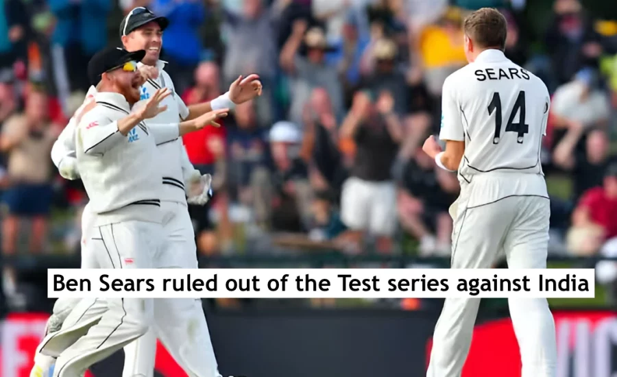 New Zealand announces Ben Sears replacement for the Test series against India