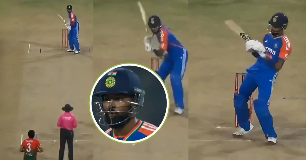 Hardik Pandya showcases flair with no-look shot during India’s win over Bangladesh in 1st T20I