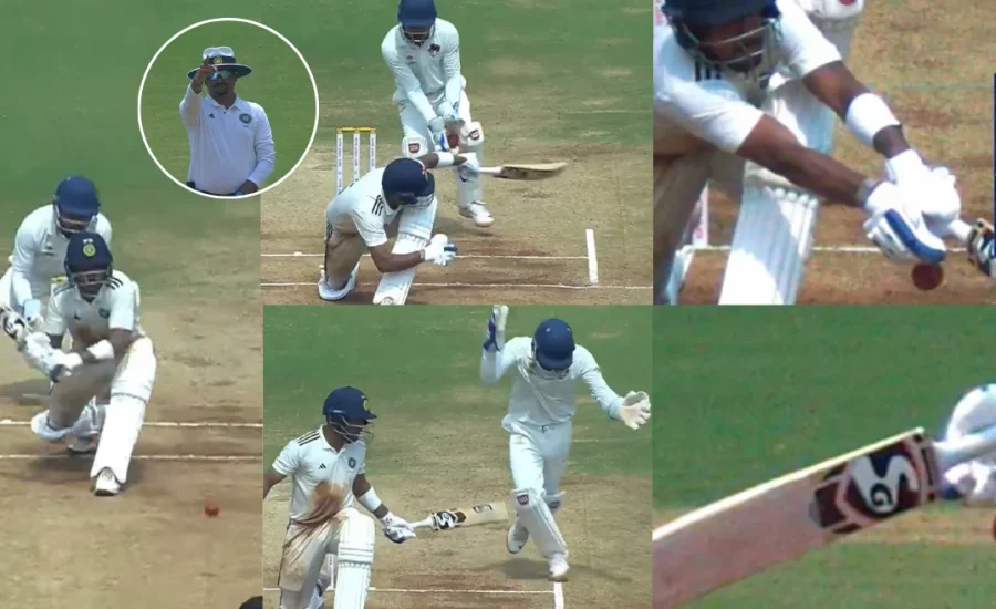 Hardik Tamore lightning-fast catch to dismiss Dhruv Jurel in Irani Cup 2024