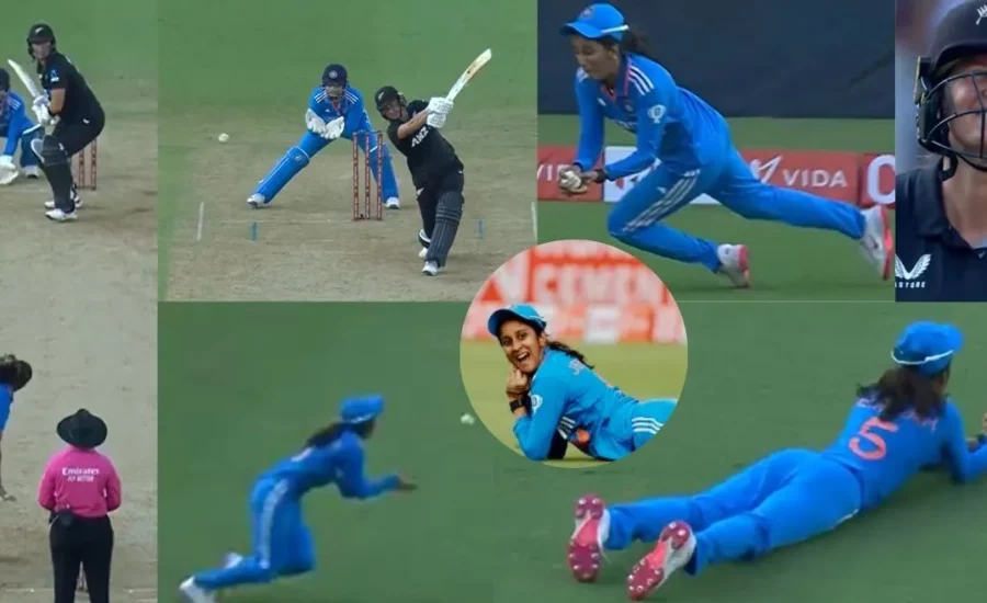 INDW vs NZW : Jemimah Rodrigues plucks a stunner to dismiss Sophie Devine in the 2nd ODI