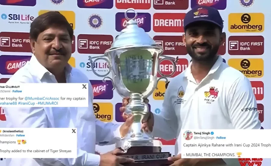 Netizens react to Mumbai’s historic triumph over Rest of India in Irani Cup 2024