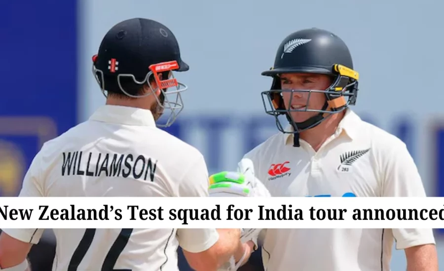 New Zealand announces Test squad for India tour; Kane Williamson’s availability uncertain