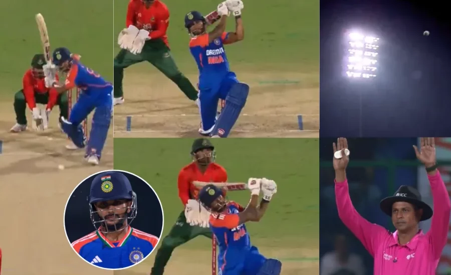 IND vs BAN : Nitish Kumar Reddy smashes two back-to-back sixes off Rishad Hossain in the second T20I