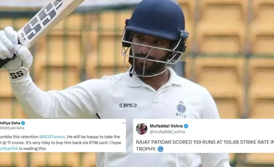 Rajat Patidar makes history with his explosive 68-ball hundred for Madhya Pradesh in Ranji Trophy 2024-25