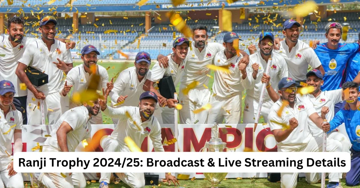 Ranji Trophy 2024/25 Schedule: Date, Match Time, Broadcast & Live Streaming Details