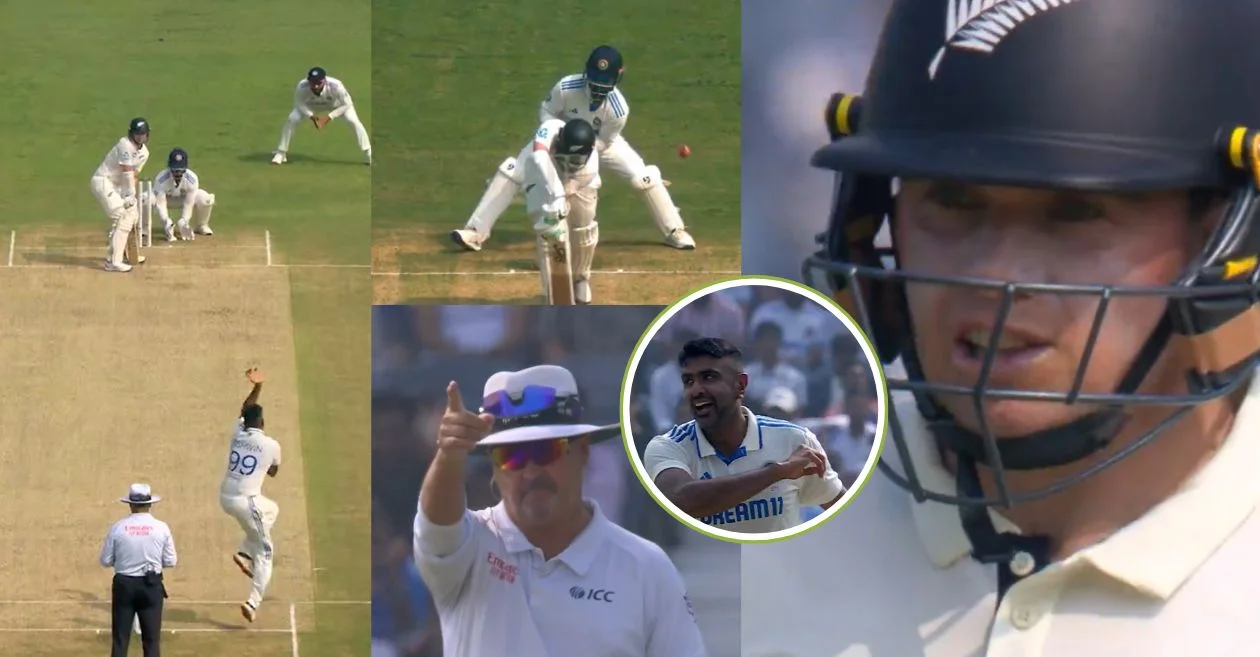 IND vs NZ : Ravichandran Ashwin removes Tom Latham with an absolute beauty on Day 1 of 2nd Test