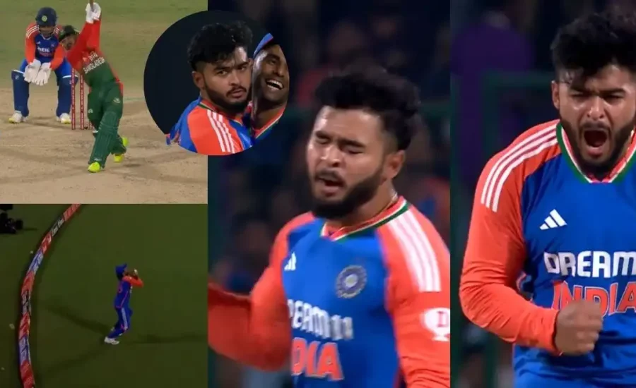 Riyan Parag’s pumped-up celebration after removing Mehidy Hasan Miraz in 2nd IND vs BAN T20I goes viral