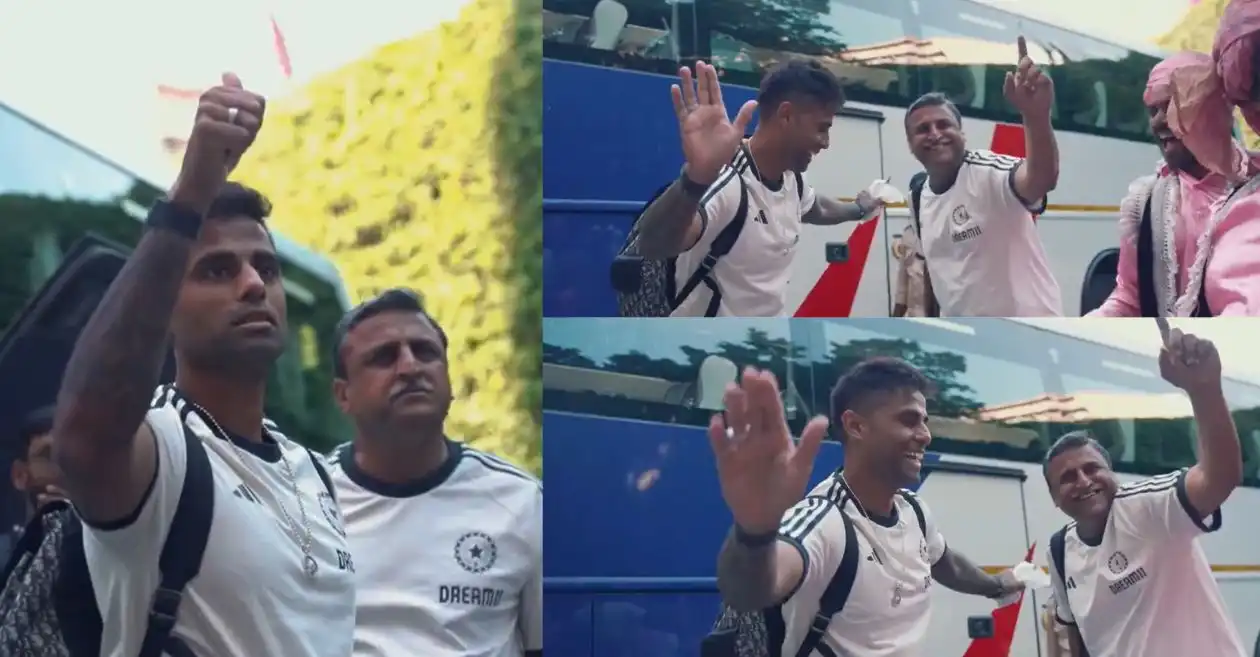 Suryakumar Yadav shows his dance moves as Team India arrive in Delhi for the 2nd T20I against Bangladesh