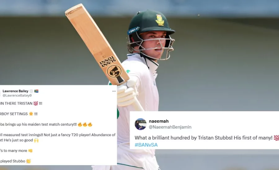 Tristan Stubbs’ maiden Test century for South Africa puts Bangladesh under pressure on Day 1 of the 2nd Test