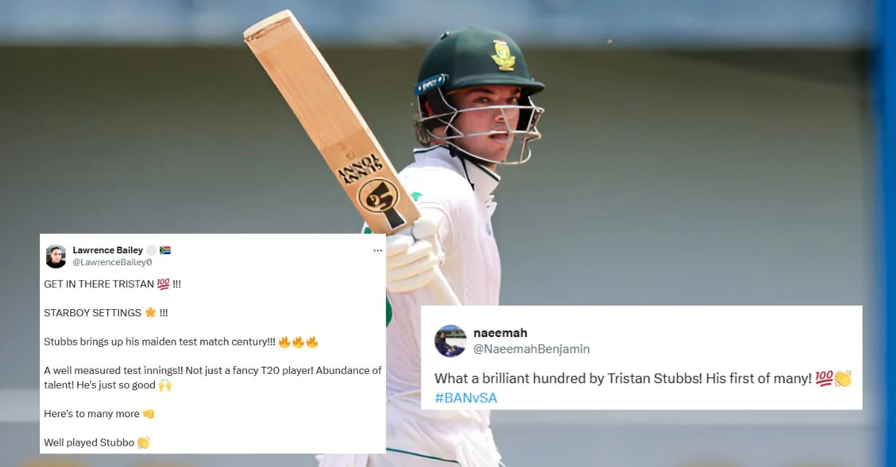 Tristan Stubbs’ maiden Test century for South Africa puts Bangladesh under pressure on Day 1 of the 2nd Test