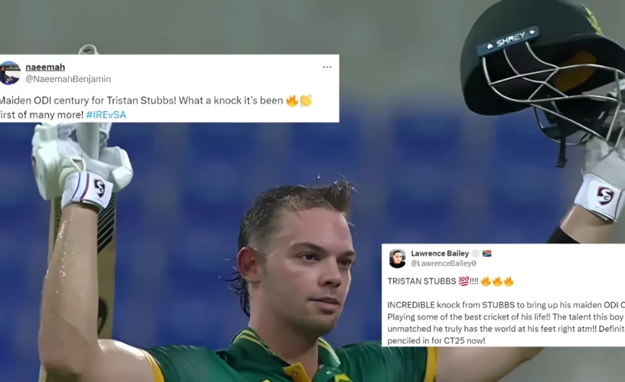 IRE vs SA: Fans laud Tristan Stubbs for his sensational maiden century in the 2nd ODI