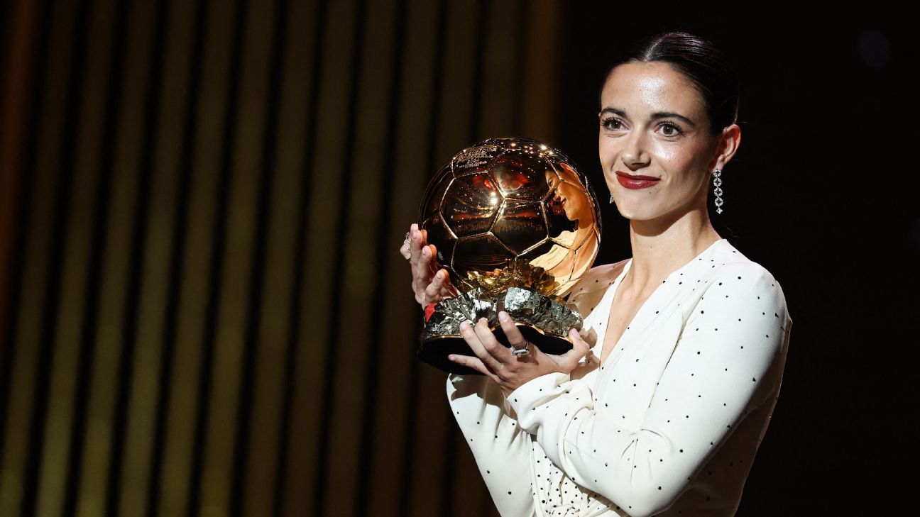 Barcelona’s Aitana Bonmatí wins second straight Ballon d’Or