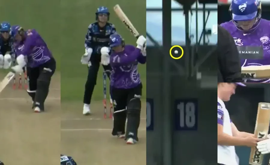 WBBL 2024 : Lizelle Lee breaks her bat with a no-look six in HBH vs ADS clash