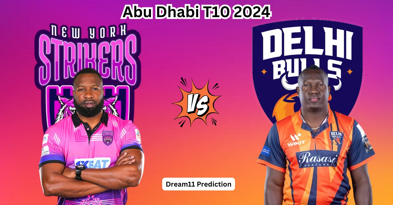 NYS vs DB, Abu Dhabi T10 2024: Match Prediction, Dream11 Team, Fantasy Tips & Pitch Report | New York Strikers vs Delhi Bulls