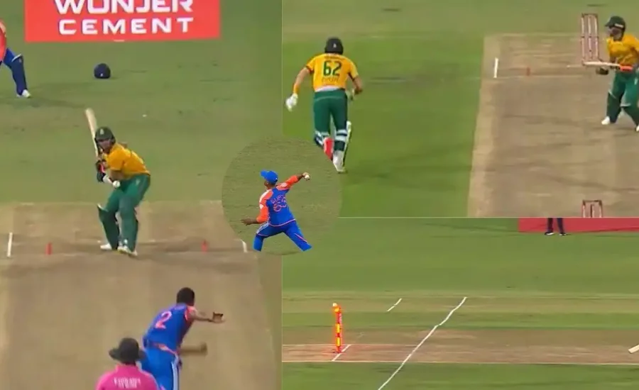 SA vs IND : Suryakumar Yadav hits the bullseye to run out Gerald Coetzee in 1st T20I