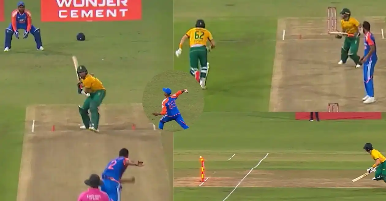 SA vs IND : Suryakumar Yadav hits the bullseye to run out Gerald Coetzee in 1st T20I