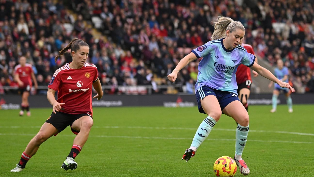 WSL: Man United earn draw with Arsenal to stay unbeaten