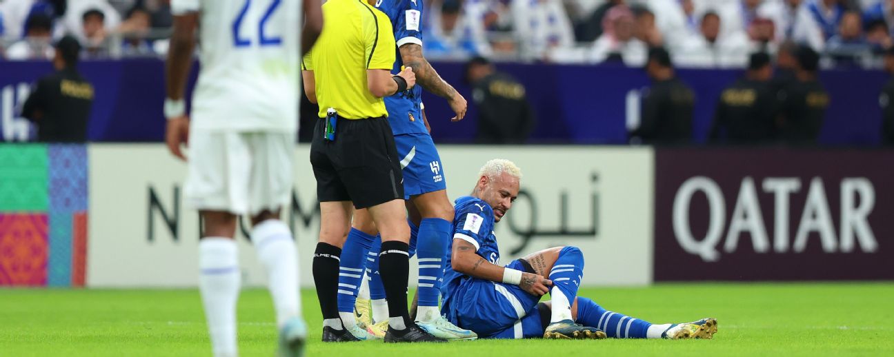 Neymar subbed off with injury after coming on for Al Hilal