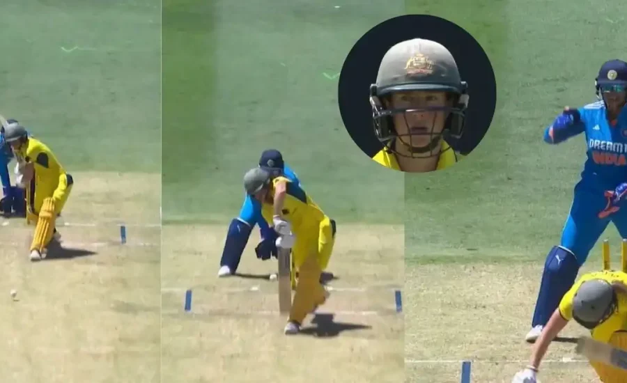 AUS vs IND : Arundhati Reddy gets rid of Ellyse Perry with a jaffa during 3rd Women’s ODI