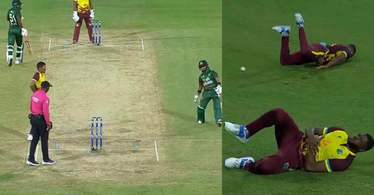 WI vs BAN : Jaker Ali upholds cricketing spirit by declining a run after Obed McCoy gets injured during the play