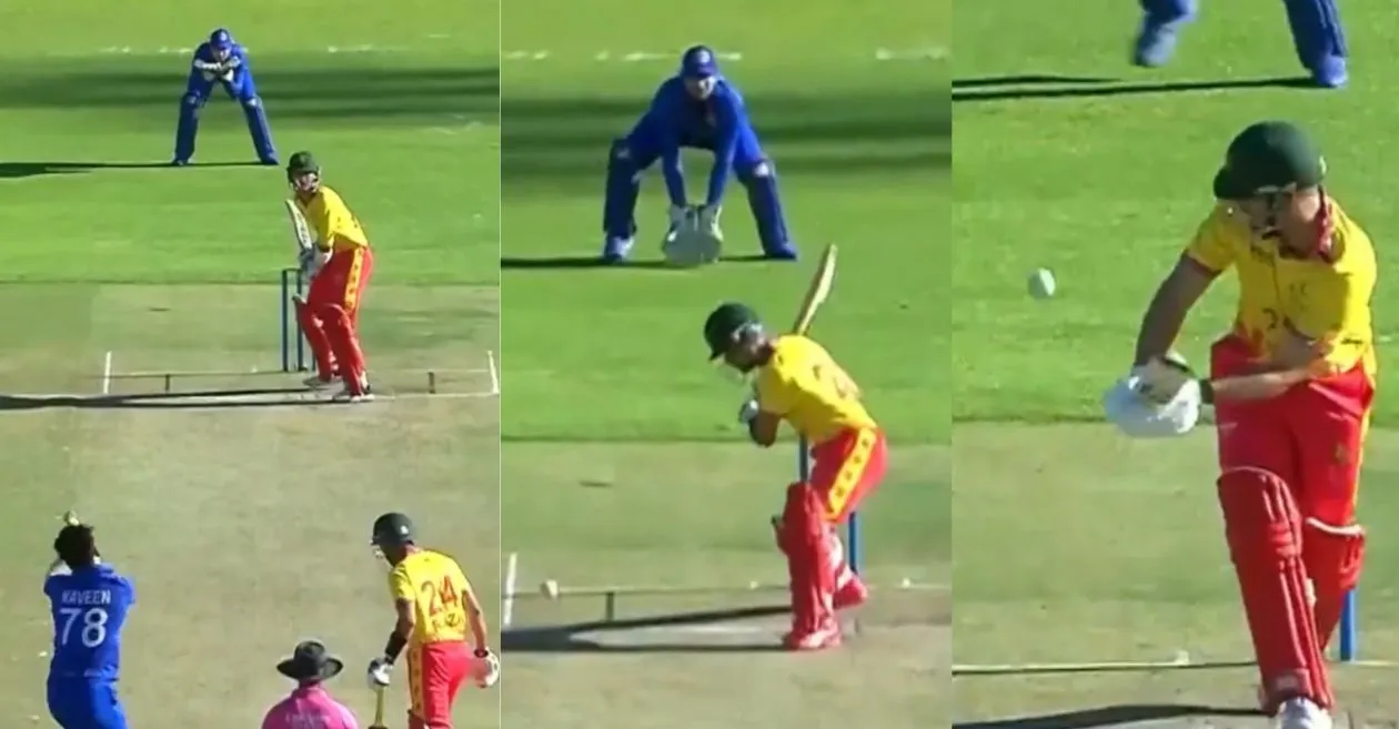 Naveen-ul-Haq’s disastrous 13 ball over costs Afghanistan in the first T20I against Zimbabwe