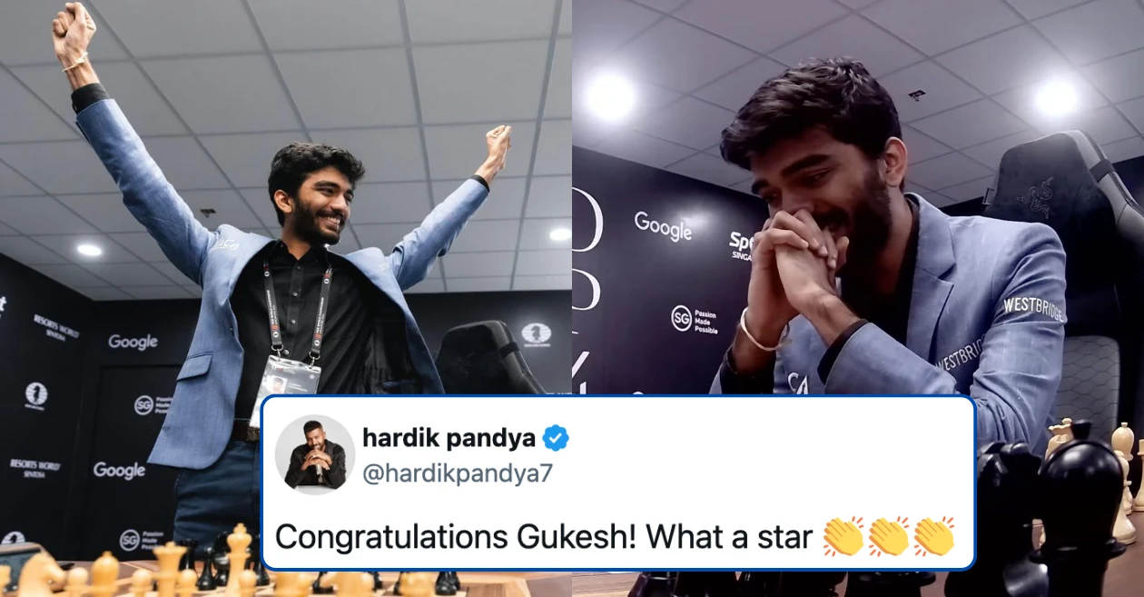 Sachin Tendulkar, Hardik Pandya and others congratulate D Gukesh on historic World Chess Championship victory