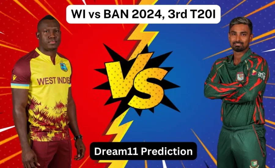 WI vs BAN 2024, 3rd T20I: Match Prediction, Dream11 Team, Fantasy Tips & Pitch Report | West Indies vs Bangladesh