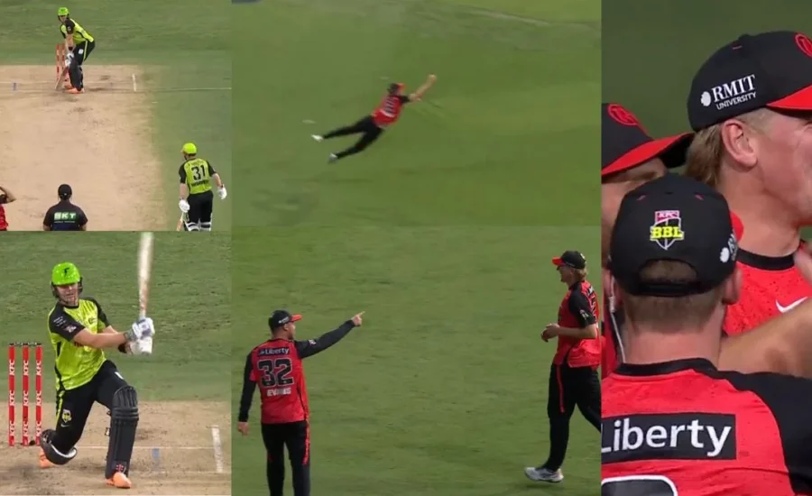 Will Sutherland takes ‘catch of the season’ to dismiss Sam Billings in BBL 2024-25