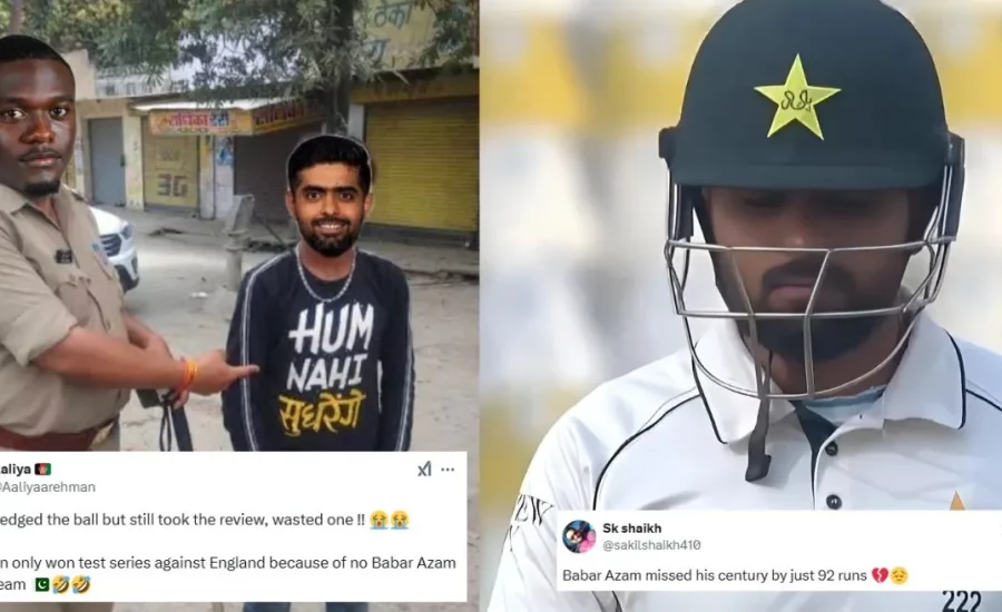 PAK vs WI: Fans troll Babar Azam for challenging a clear dismissal on Day 1 of the first Test