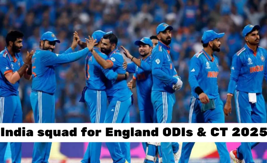 BCCI announce India squad for England ODIs and Champions Trophy 2025, no place for Mohammed Siraj