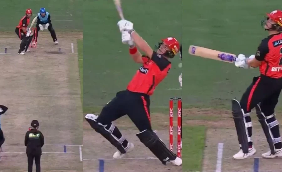 Jacob Bethell blasts a gigantic 96-metre six off Cameron Boyce to electrify the Melbourne crowd in BBL 2024-25