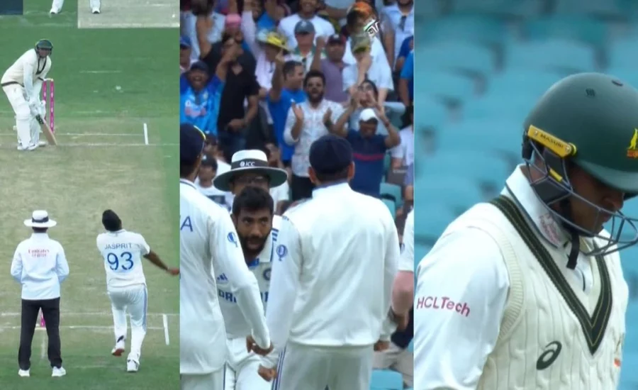 AUS vs IND : Jasprit Bumrah celebrated in a fierce manner after dismissing Usman Khawaja on Day 1 of SCG Test