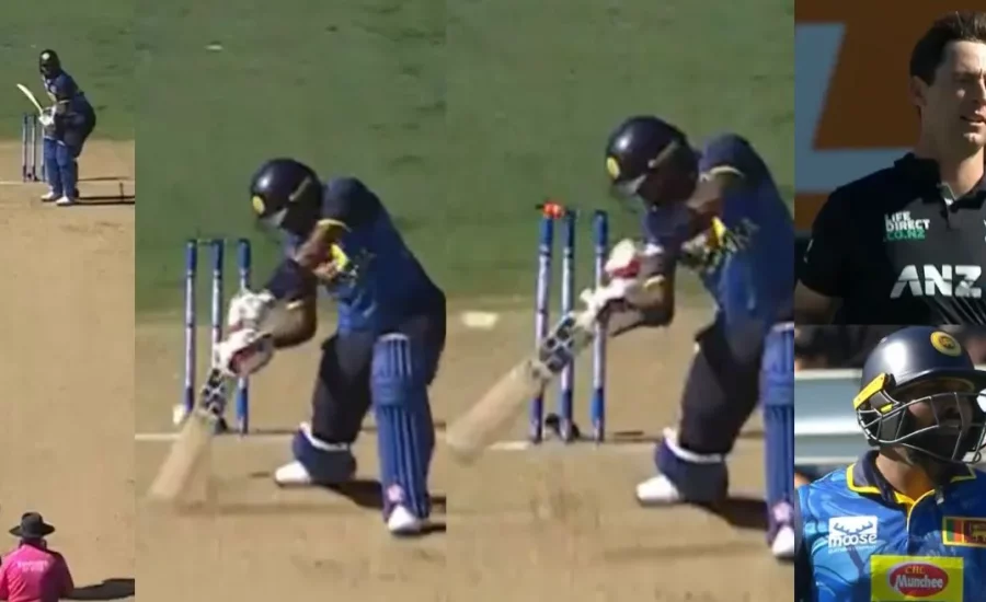 NZ vs SL : Matt Henry sends Wanindu Hasranga packing with an unplayable yorker in the third ODI