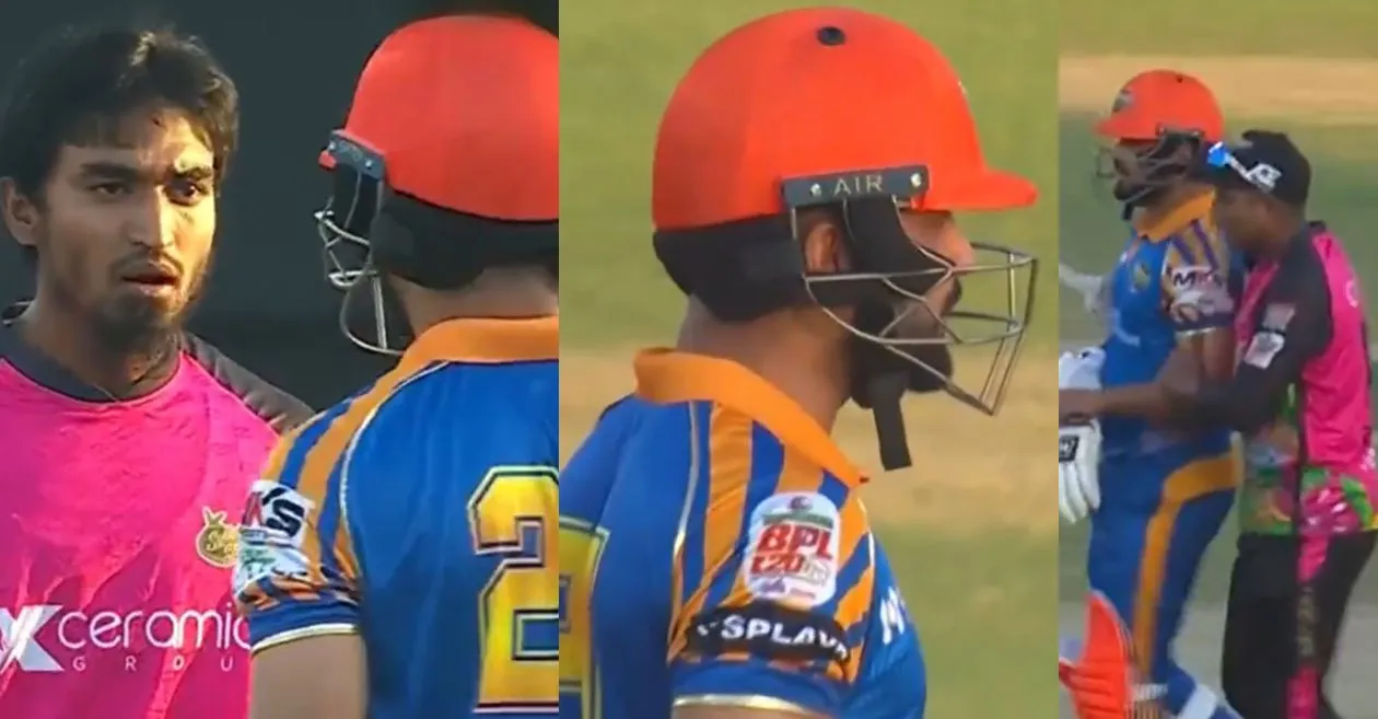 Mohammad Nawaz and Tanzim Hasan engage in physical altercation during a match in BPL 2024-25