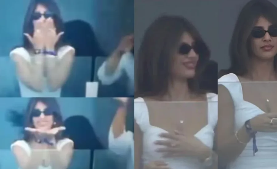 IND vs PAK : Hardik Pandya’s rumoured girlfriend Jasmin Walia spotted blowing kisses from the stands during Champions Trophy 2025