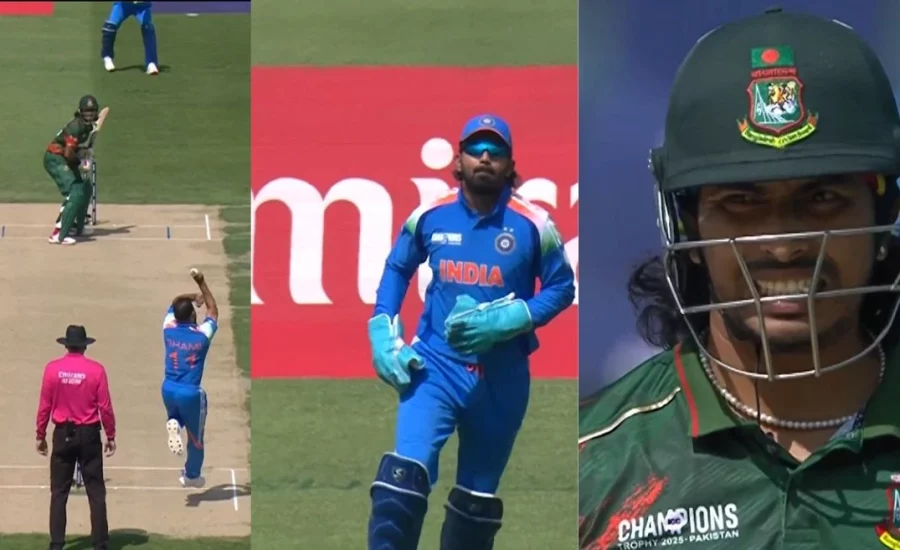 IND vs BAN : Mohammed Shami delivers a beauty to dismiss Soumya Sarkar on duck in Champions Trophy 2025