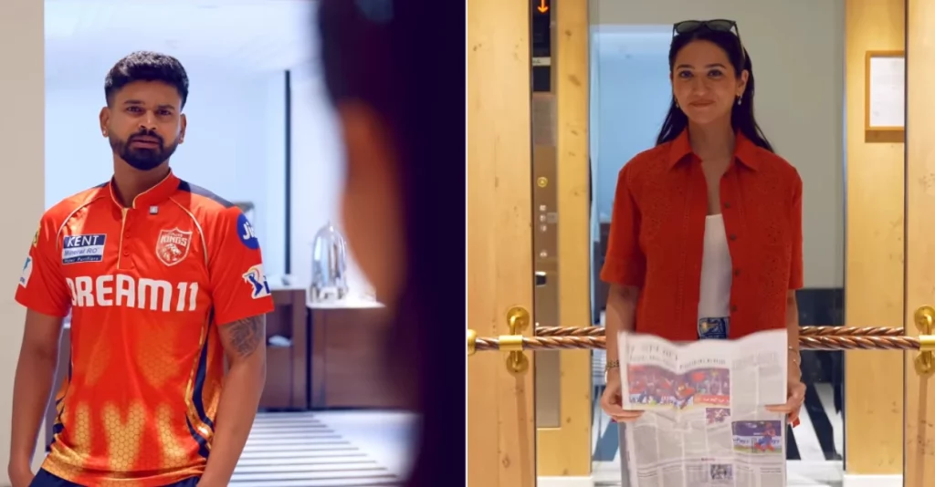 “What are you doing here?”: Shreyas Iyer pokes fun as Sahiba Bali joins Punjab Kings as IPL 2025 presenter