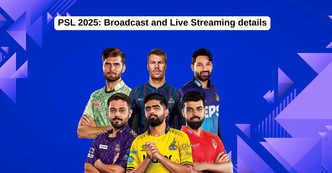 Pakistan Super League (PSL) 2025: Broadcast and Live Streaming details – When & Where to Watch in India, Pakistan, US, UK & other countries