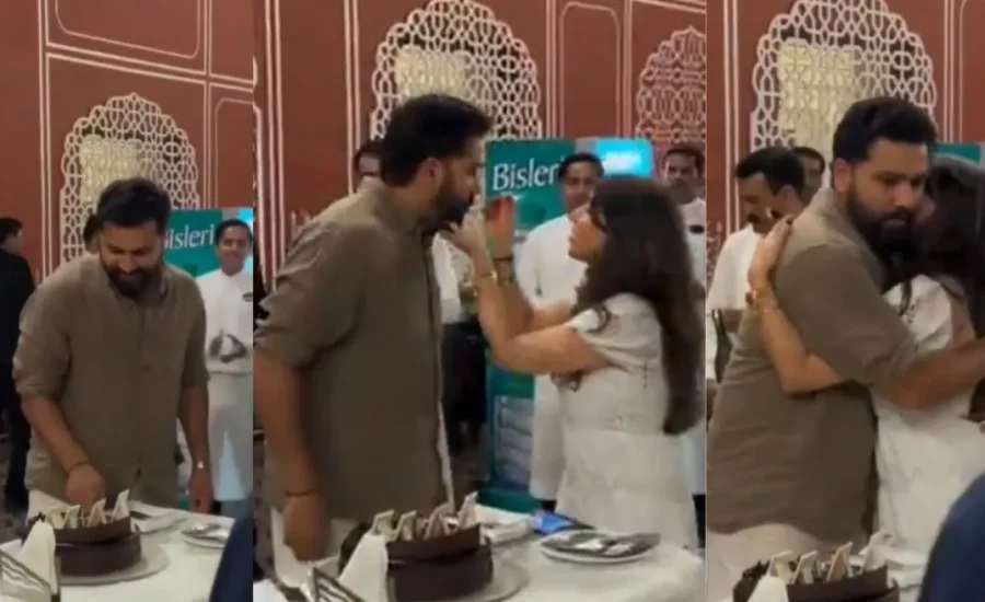 IPL 2025 : Rohit Sharma’s heartwarming 38th birthday celebration with wife Ritika in Jaipur