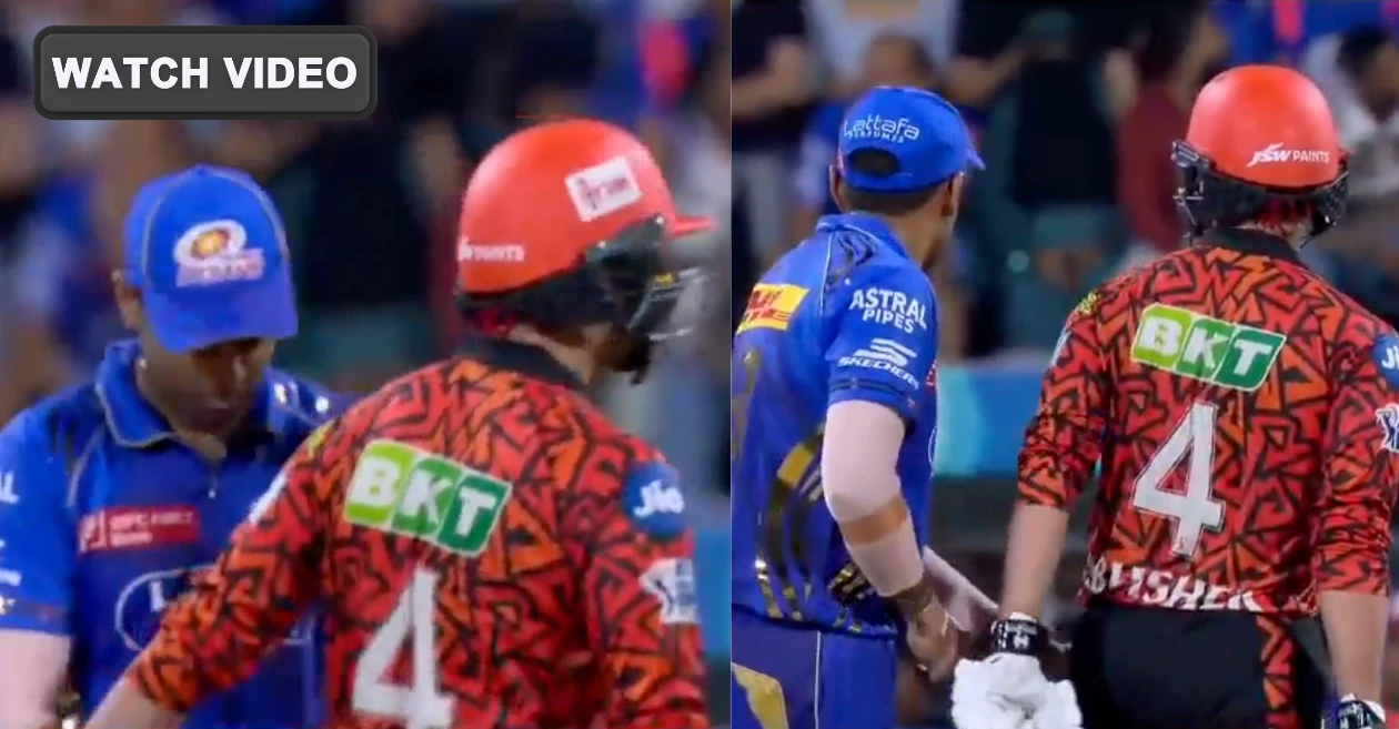 IPL 2025: Suryakumar Yadav playfully teases Abhishek Sharma, checks his pockets during MI vs SRH clash