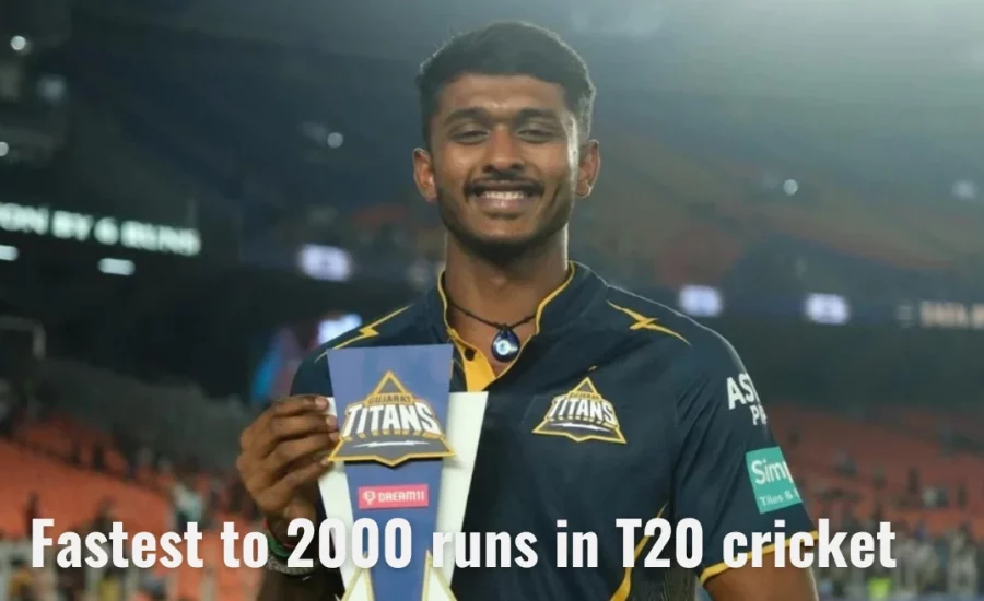 Top 5 fastest batters to reach 2000 runs in T20 cricket ft. Sai Sudharsan