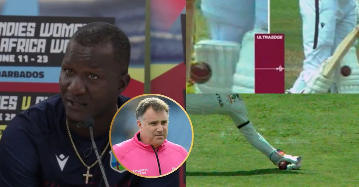 WI vs AUS: Daren Sammy lashes out at umpire Holdstock’s controversial calls during the tense Bridgetown Test