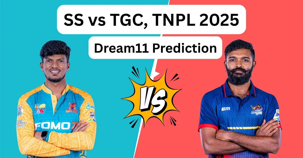 SS vs TGC, TNPL 2025: Match Prediction, Dream11 Team, Fantasy Tips & Pitch Report | Salem Spartans vs Trichy Grand Cholas