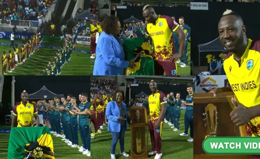 WI vs AUS, 2nd T20I : Andre Russell receives emotional farewell in final West Indies appearance