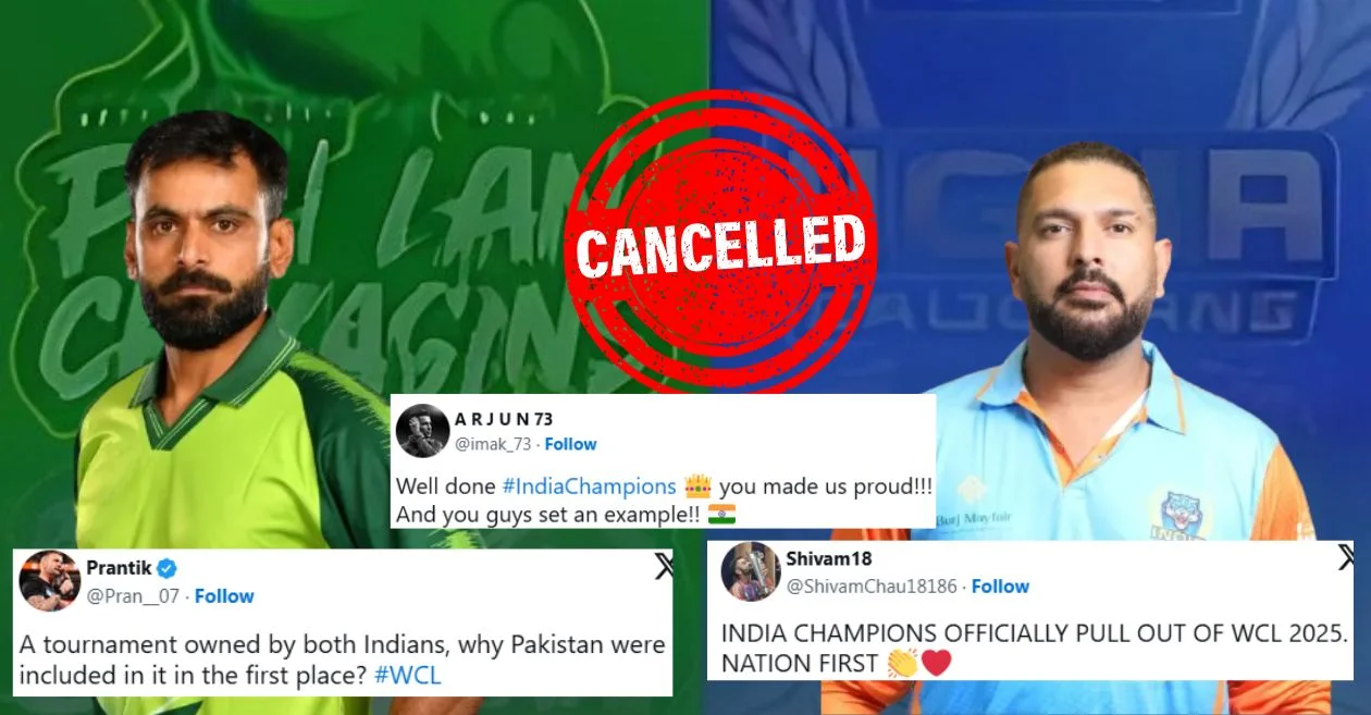 WCL 2025: Fans applaud India Champions for withdrawing from the semi-final match against Pakistan