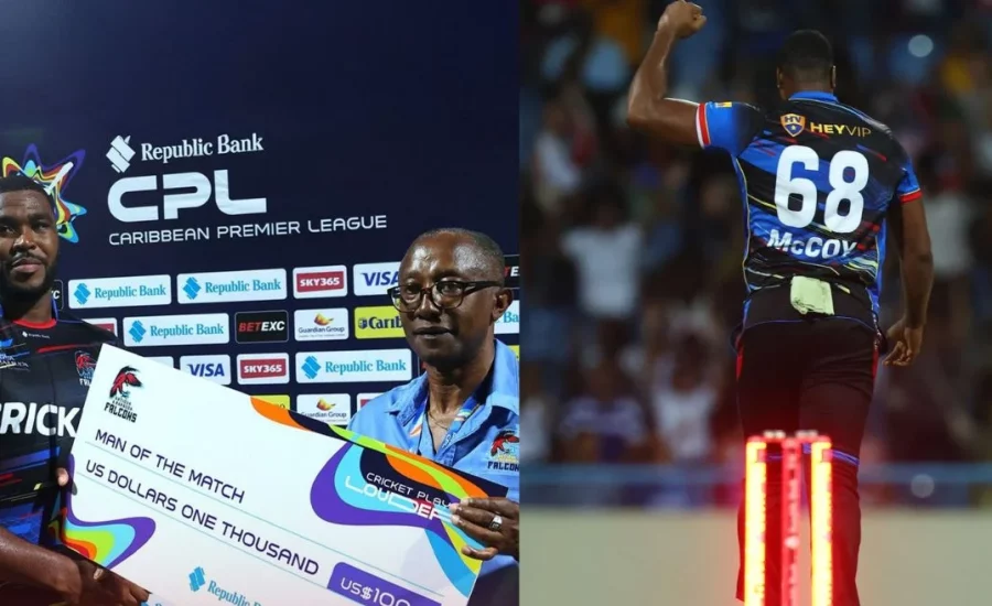 CPL 2025: Obed McCoy’s destructive bowling helps Antigua and Barbuda Falcons edge past Trinbago Knight Riders in a thriller