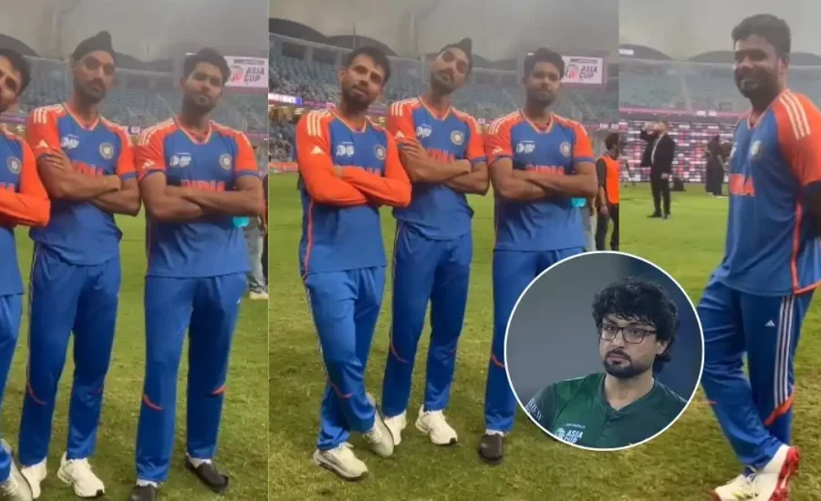 IND vs PAK : Arshdeep Singh, Harshit Rana troll Abrar Ahmed with ‘head tilt’ gesture after Asia Cup 2025 win