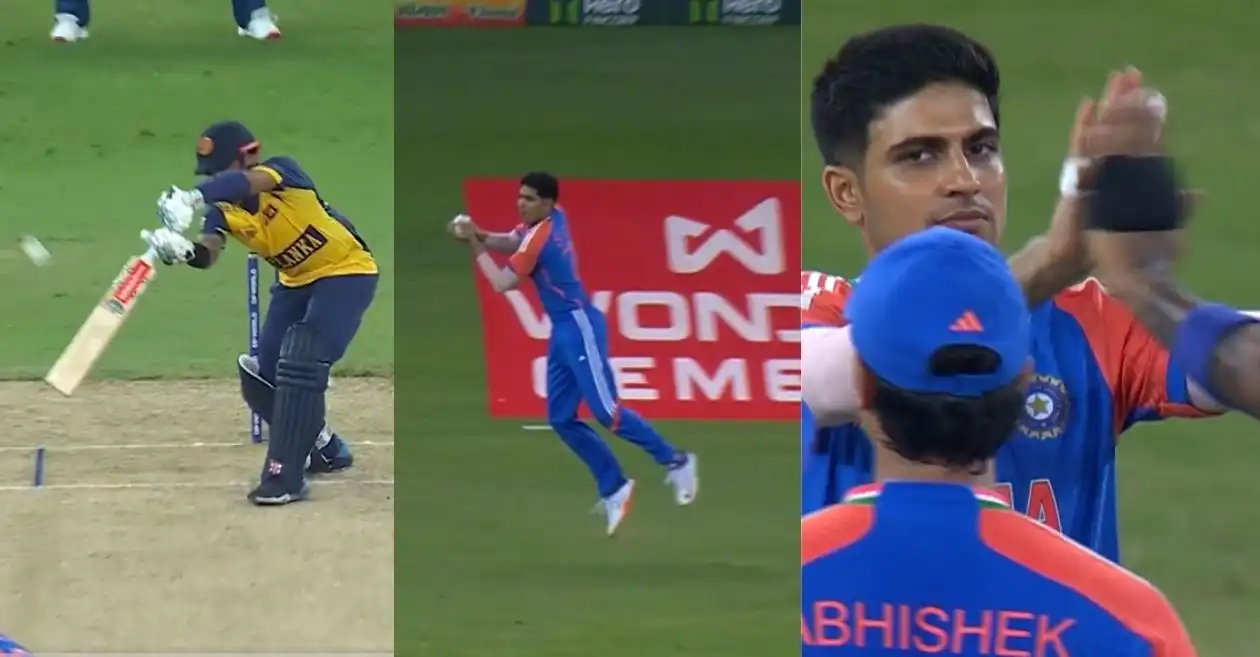 Asia Cup 2025 : Shubman Gill takes a sharp catch to dismiss Kusal Mendis on golden duck in IND vs SL Super 4 clash